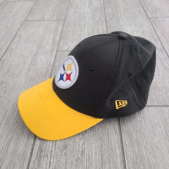Pittsburgh Steelers New Era NFL Flex Fit Hat Black/Yellow Size M/L - Picture 3 of 8